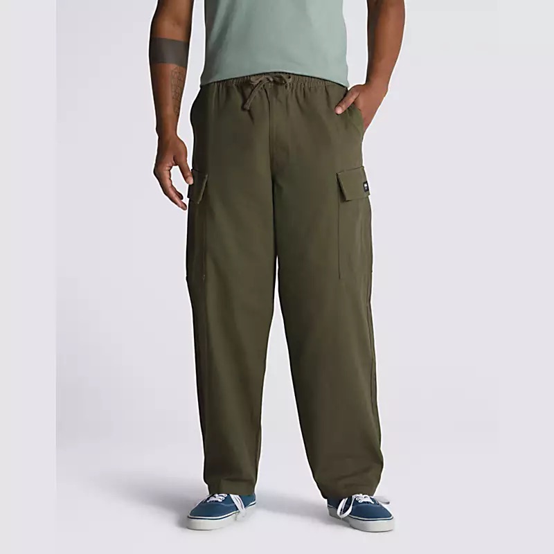 PANTALON VANS RANGE CARGO BAGGY TAPERED ELASTIC PANT GRAPE LEAF